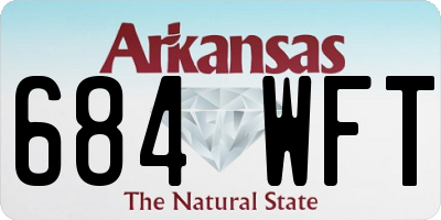AR license plate 684WFT
