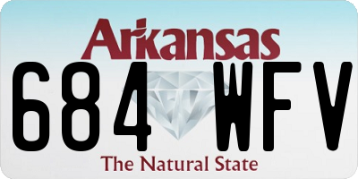 AR license plate 684WFV