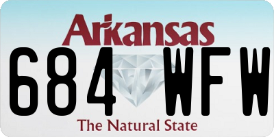 AR license plate 684WFW