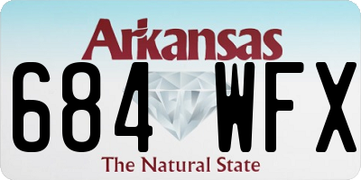 AR license plate 684WFX