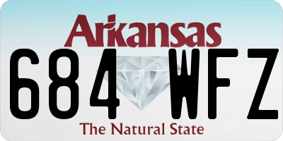 AR license plate 684WFZ