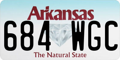 AR license plate 684WGC