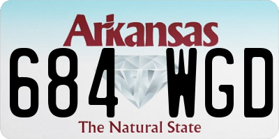 AR license plate 684WGD
