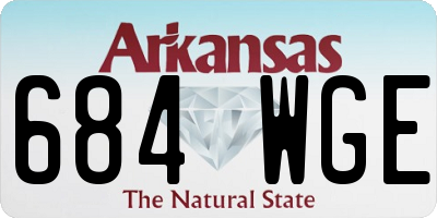 AR license plate 684WGE