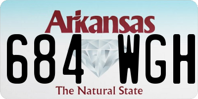 AR license plate 684WGH