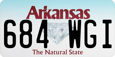 AR license plate 684WGI