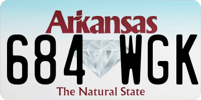 AR license plate 684WGK