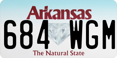 AR license plate 684WGM