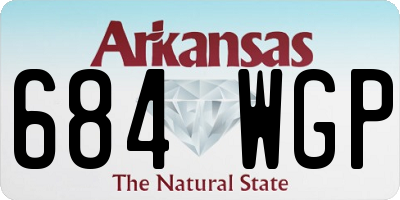 AR license plate 684WGP