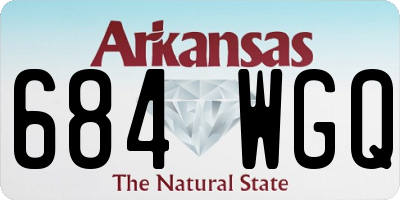 AR license plate 684WGQ