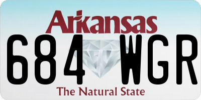 AR license plate 684WGR