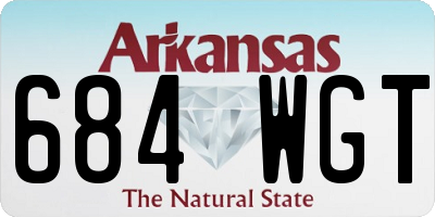 AR license plate 684WGT