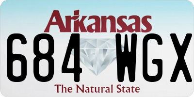 AR license plate 684WGX