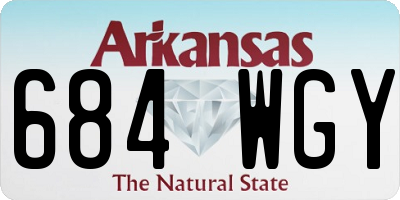 AR license plate 684WGY