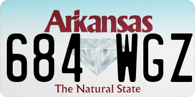 AR license plate 684WGZ