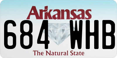 AR license plate 684WHB