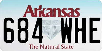 AR license plate 684WHE