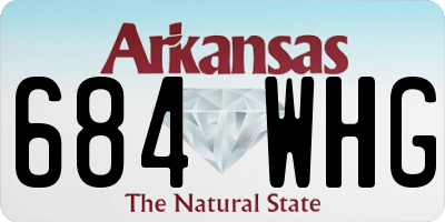 AR license plate 684WHG