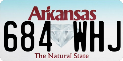 AR license plate 684WHJ