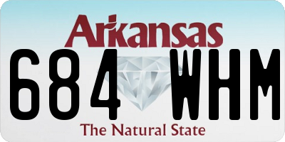 AR license plate 684WHM