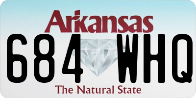 AR license plate 684WHQ