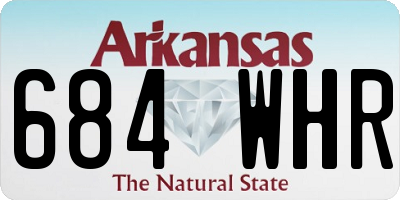 AR license plate 684WHR