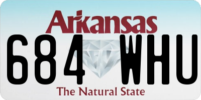 AR license plate 684WHU