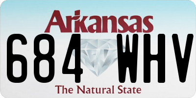 AR license plate 684WHV