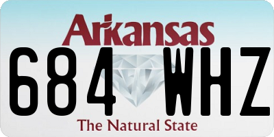 AR license plate 684WHZ