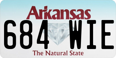 AR license plate 684WIE
