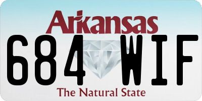 AR license plate 684WIF