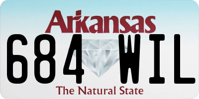 AR license plate 684WIL