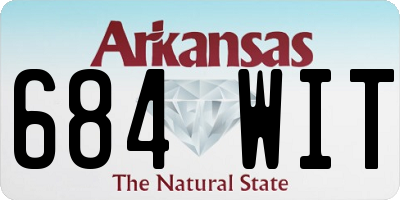 AR license plate 684WIT