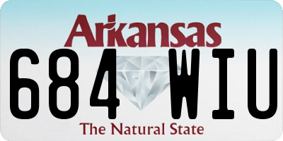 AR license plate 684WIU
