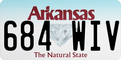 AR license plate 684WIV