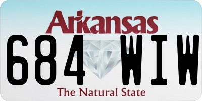 AR license plate 684WIW