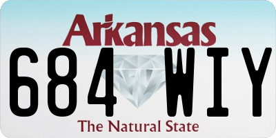 AR license plate 684WIY