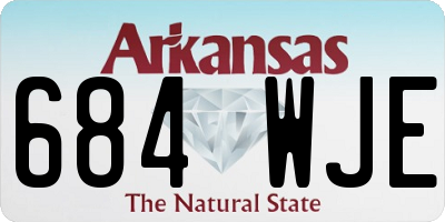 AR license plate 684WJE