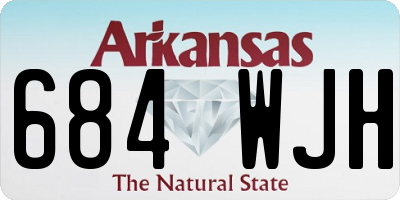 AR license plate 684WJH