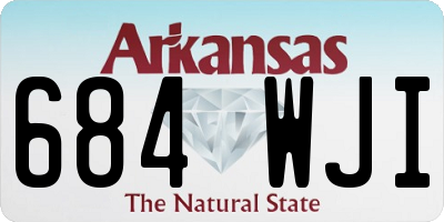AR license plate 684WJI