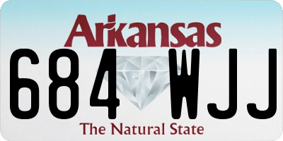 AR license plate 684WJJ