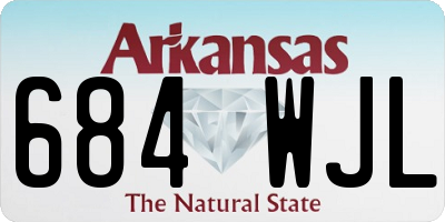 AR license plate 684WJL