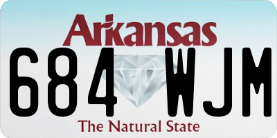 AR license plate 684WJM