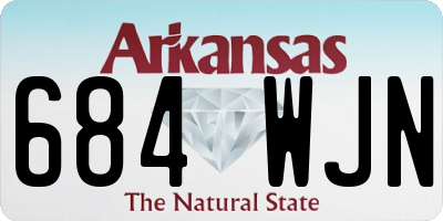 AR license plate 684WJN