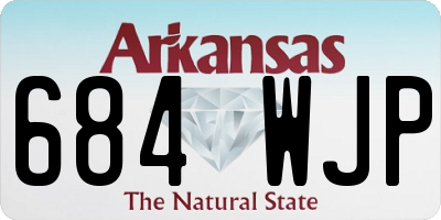 AR license plate 684WJP