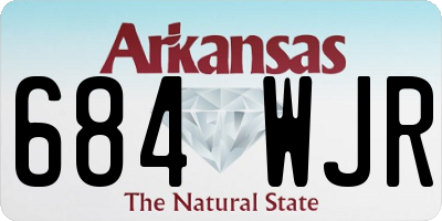 AR license plate 684WJR