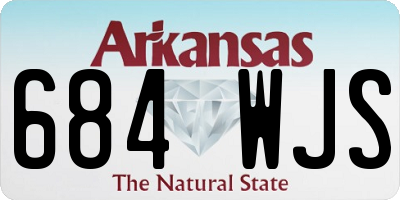 AR license plate 684WJS