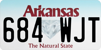 AR license plate 684WJT