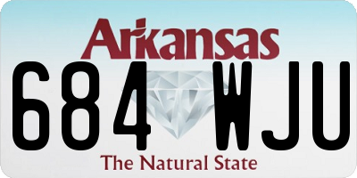 AR license plate 684WJU