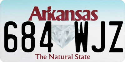 AR license plate 684WJZ